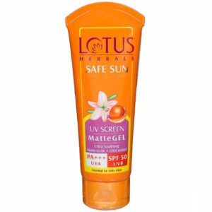 Lotus Herbals Safe Sun UV Screen Matte Gel SPF 50