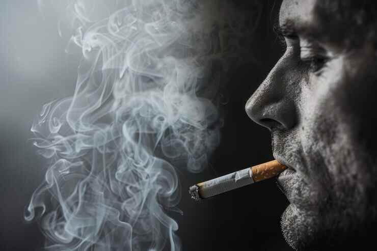 man-smoking-with-smoke cigarette-doctor spot