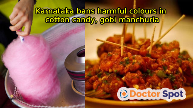 Cotton Candy and Gobi Manchurian -karnataka