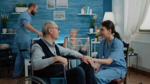 nurses-consoling-senior-patients-Palliative Care and Hospice Care